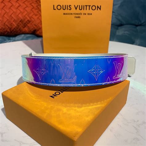 lv prism belt|louis vuitton 40mm belt.